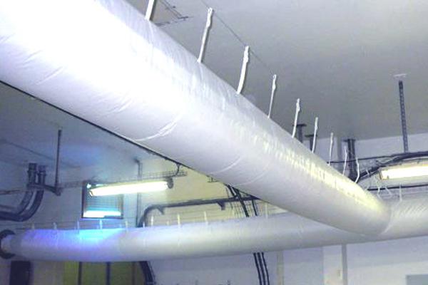 Gaines tissu de climatisation, ventilation, tenues frigorifique et de feu